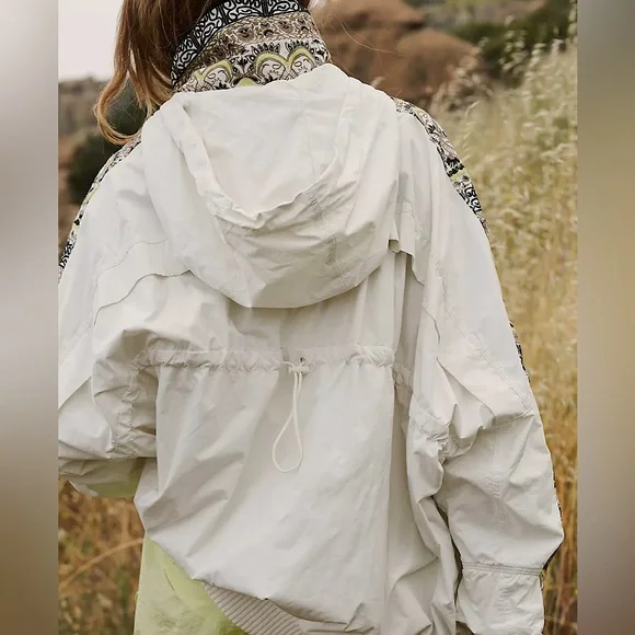 NEW Free People Movement She Fly Jacket In Ivory Combo - Picture 3 of 16
